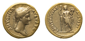 Antonia Minor mother of Claudius (died 37 AD) - Aureus 41-45 AD, struck under Claudius - Mint: Rome - Obverse: Draped bust right, wearing wreath of wh...