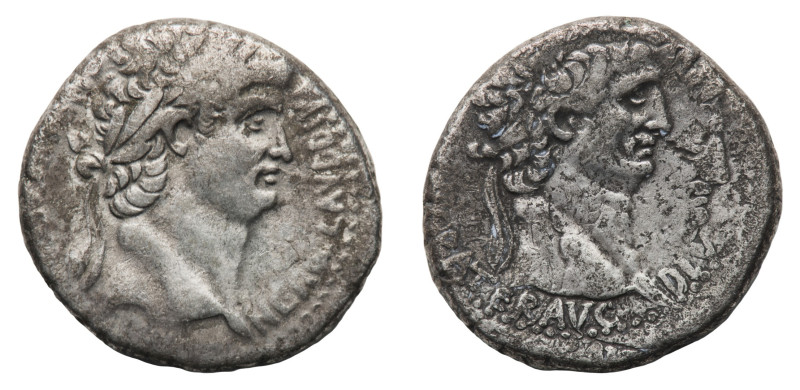 Nero, with Divus Claudius (54-68 AD) - Tetradrachm 63-68 AD - Mint: Antioch (Sel...
