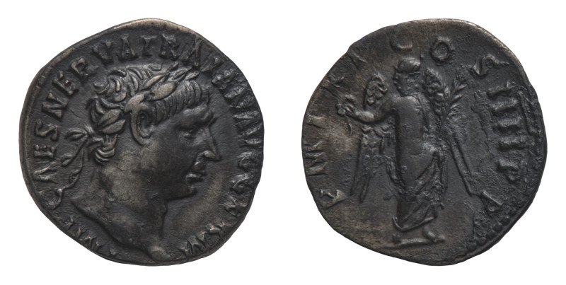 Trajan (98-117 AD) - Denarius 102 AD - Mint: Rome - Obverse: Laureate head right...