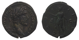 Antoninus Pius (138-161 AD) - Sestertius 145-161 AD NGC Ch VF Strike 5/5 Surface 4/5 - Mint: Rome - Obverse: Laureate head right - Reverse: Antoninus ...