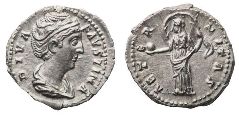 Diva Faustina Senior, wife of Antoninus Pius (died 141 AD) - Denarius 146-161 AD...