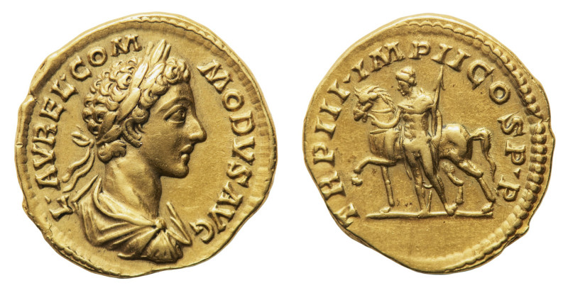 Commodus (177-192 AD) - Aureus 178 AD - Mint: Rome - Obverse: Laureate, draped a...