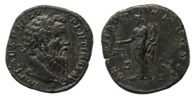 Pertinax (193 AD) - Sestertius 193 AD - Mint: Rome - Obverse: Laureate head right - Reverse: Aequitas standing left, holding scales and cornucopia - g...