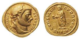 Maximianus Herculius (286-305 AD) - Aureus 293-295 AD NGC MS Strike 5/5 Surface 3/5 - Mint: Antiochia - Obverse: Laureate head right - Reverse: Maximi...