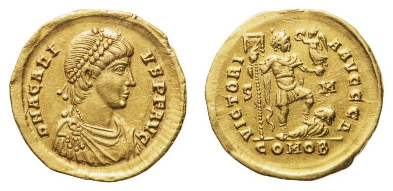 Arcadius (383-408 AD) - Solidus 395-402 AD - Mint: Sirmium - Obverse: Pearl-diad...