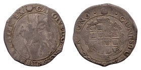 Charles I (1625-1649) - Hammered Issue, Halfcrown (1645-1646), group V, type 5 (under Parliament) - Mint: Tower Mint - Obverse: King on horseback left...