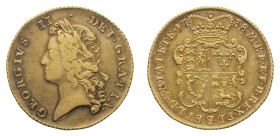 George II (1727-1760) - Gold 2 Guineas 1738 - Mint: London - Obverse: Laureate bust left - Reverse: Crowned and garnished coat of arms - gr. 16,62 - R...