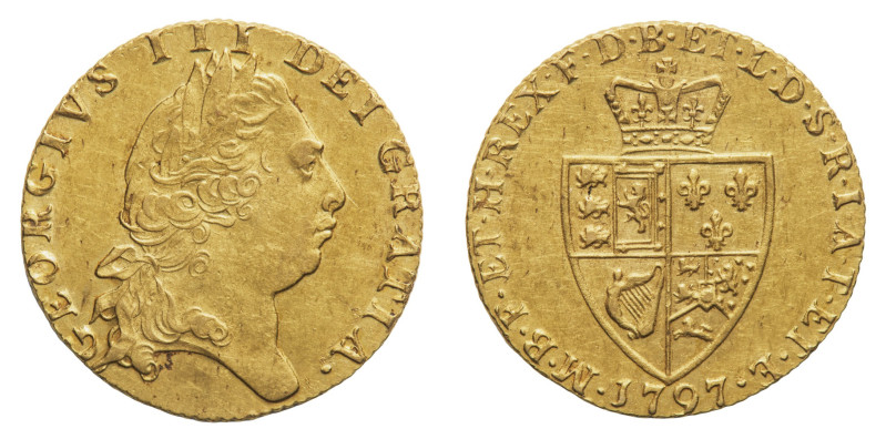 George III (1760-1820) - Gold Guinea 1797 - Mint: London - Obverse: Laureate hea...