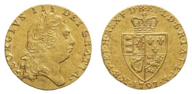 George III (1760-1820) - Gold Guinea 1797 - Mint: London - Obverse: Laureate head right - Reverse: Crowned spade-shaped royal shield of arms - gr. 8,3...