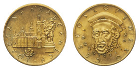 Republic (1918-1992) - Complete set of Gold Medallic Set 1974, 5 Ducats to 1 Ducat (3 coins) in NGC encapsulation - Mint: Kremnitz - 5 Ducats (MS 66, ...