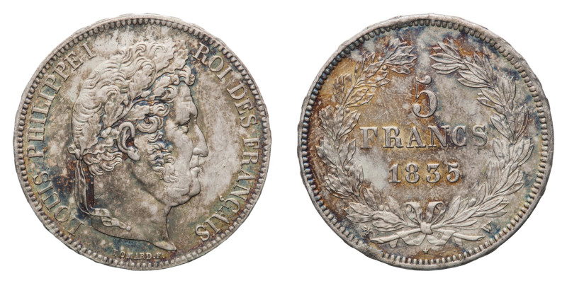 Louis Philippe I (1830-1840) - 5 Francs 1835-W NGC MS 61 - Mint: Lille - Obverse...