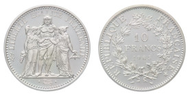 Fifth Republic (1958-) - Piéfort 10 Francs 1965 PCGS SP 67 - Mint: Paris - Obverse: Hercules group - Reverse: Value and date within laurel and oak bra...
