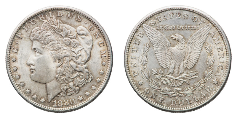 Morgan Dollar 1880S - Mint: San Francisco - Obverse: Liberty head left - Reverse...