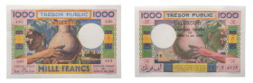 French Afars & Issas Tresor Public - 1.000 Francs (1974) - Very rare. UNC P-32