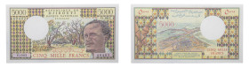 French Afars & Issas Tresor Public - 5.000 Francs (1979) - Lot of 2 pieces - Scarce. About UNC/UNC P-35