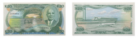 Reserve Bank of Malawi - 20 Kwacha (1988) - Scarce. UNC P-22b