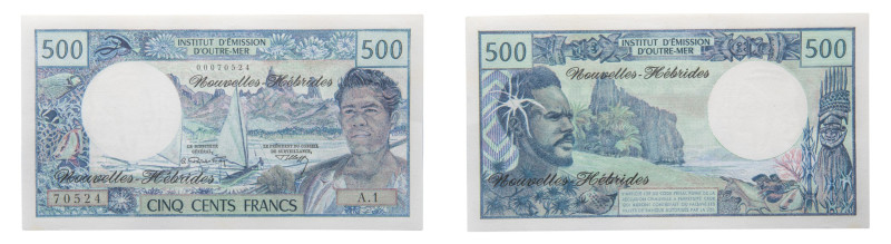 Insitut d'Emission d'Outre-Mer - 500 Francs (1970) - Rare. UNC P-19a
