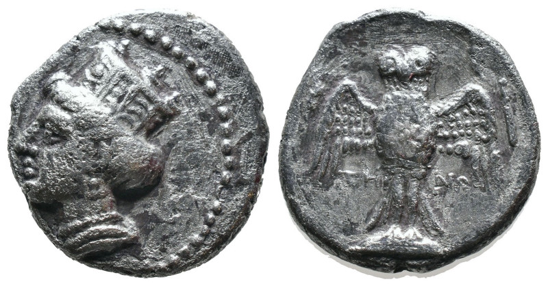 (Silver, 5.53g 18mm)

PONTOS. Amisos (as Peiraios).

Siglos (Circa 435-370 B...