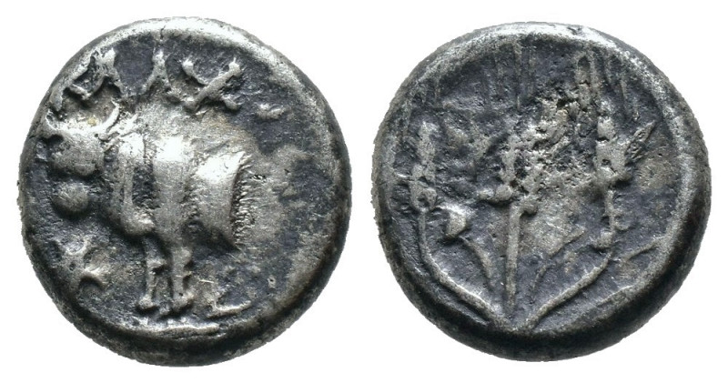 (Silver , 1.77g 11mm)

BITHYNIA,
Kalchedon.
Circa 387-340 BC. AR
Hemidrachm...
