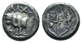 (Silver , 1.77g 11mm)

BITHYNIA,
Kalchedon.
Circa 387-340 BC. AR
Hemidrachm.