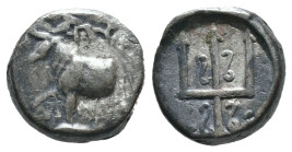 (Silver, 1.73g 11mm)

THRACE.
Byzantion.
Circa 387/6-340 BC.
Hemidrachm