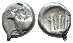 (Silver, 1.87g 10mm)

THRACE.
Byzantion.
Circa 387/6-340 BC.
Hemidrachm