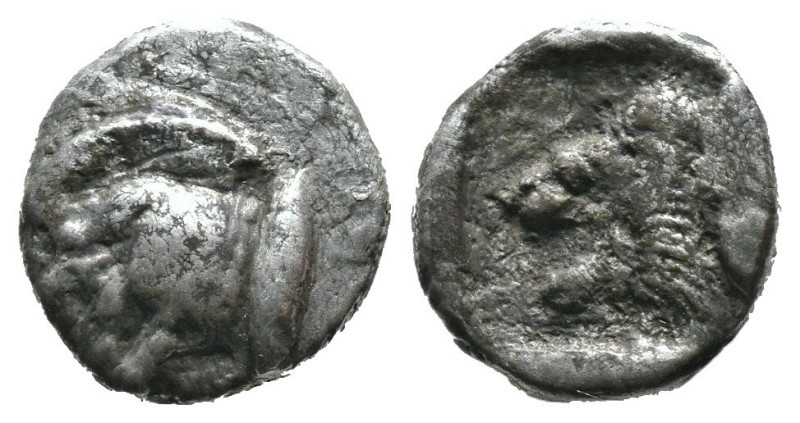 (Silver, 1.01g 11mm)

MYSIA. Kyzikos. (Circa 450-400 BC). AR Hemiobol.
Obv: F...