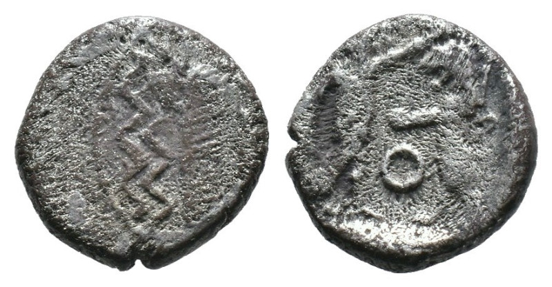 (Silver, 0.79g 9mm)

PHOENICIA. Arados.
Obol (Circa 380-350 BC)