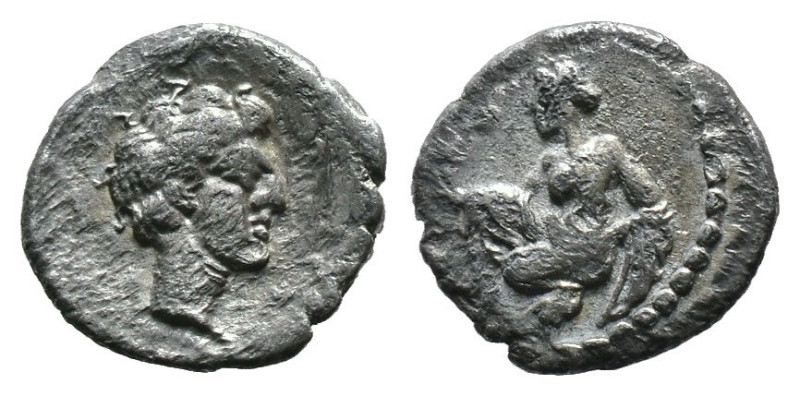 (Silver, 0.34g 8mm)
Kilikien
Tarsos 497.
Obol um 400 v.