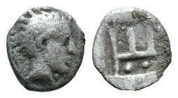 (Silver, 0.23g 7mm)

Ionia - Kolophon - Autonomous Tetartemorion 490-400 BC.