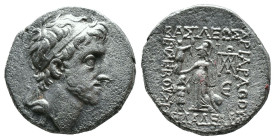 (Silver, 4.12g 16mm)

Cappadocian Kingdom. Ariobarzanes III. Drachm. Año 9 = 44/43 BC.

Anv.: Diademed head of Ariobarzanes right.

Rev.: Athena...