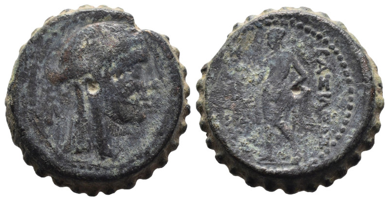 (Bronze, 9.01g 21mm)

SELEUKID KINGDOM.

Antiochos III Megas.

Circa 223-1...