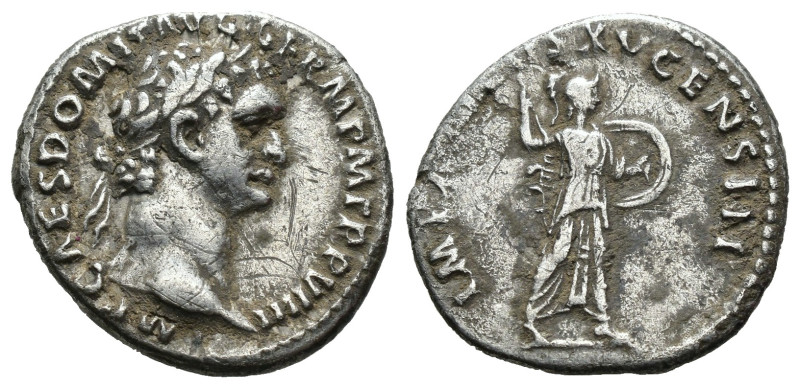 (Silver, 3.21g 18mm)

Domitian, A.D. 81-96. AR Denarius.

Extremely Fine.
A...