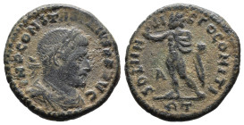 (Bronze, 4.01g 19mm)

Constantius II Æ Follis. AD 355-361. DN CONSTANTIVS P F AVG,