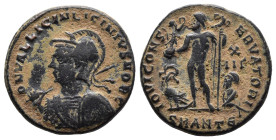 (Bronze, 3.80g 19mm)

LICINUS I, A.D. 308-324. BI Nummus (Follis)
