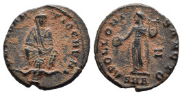 (Bronze, 1.87g 15mm)

Maximinus II (AD 308-313). AE quarter nummus,