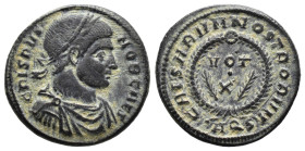 (Bronze, 2.77g 18mm)

Crispus (Caesar, 316-326). Æ Follis .
