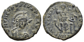 (Bronze, 2.23g 18mm)

Theodosius I. AD 379-395. Heraclea Ae,
