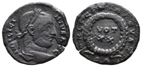 (Bronze, 1.83g 17mm)

LICINUS I, A.D. 308-324. BI Nummus (Follis)