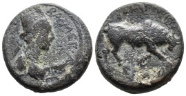 (Bronze, 14.23g 23mm)

KINGS OF COMMAGENE. Mithradates II, circa 34-20 BC. AE
