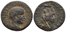 (Bronze, 10.74g 25mm)

GORDIANUS III PIUS, 238-244
Singara in Mesopotamien. Diassarion. AVTOK K M ANT ΓOPΔIANOC CEB
