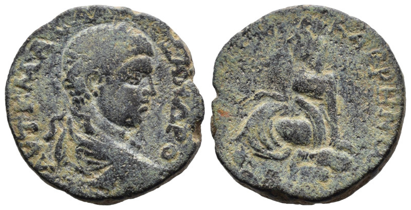 (Bronze, 8.45g 21mm)

MESOPOTAMIA, Edessa. Elagabalus. AD 218-222. Æ