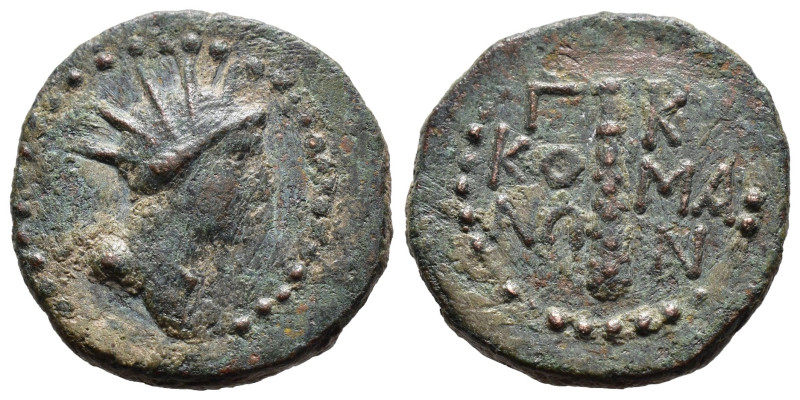 (Bronze, 5.78g 21mm)

PONTOS. Komana. Pseudo-autonomous. Time of Nero (54-68)....