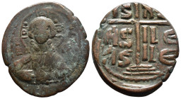 (Bronze, 11.07g 32mm)

BYZANTINE EMPIRE. Time of Romanus III. 1028-1034.