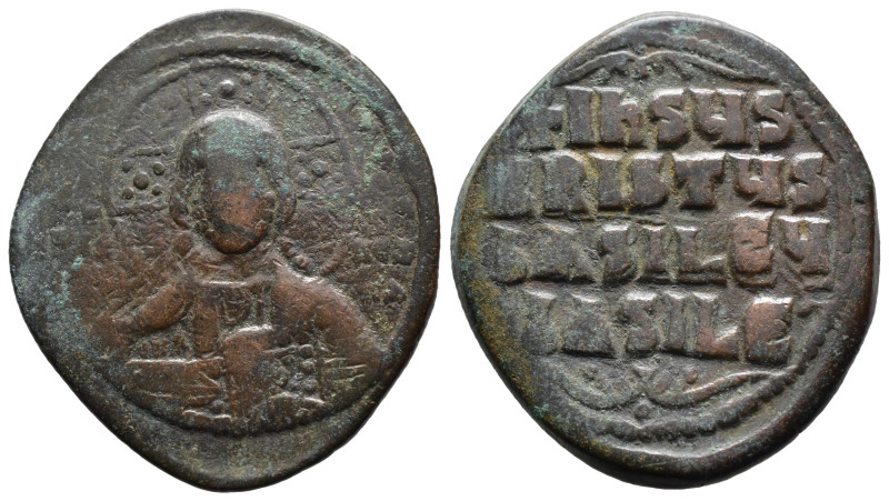 (Bronze, 9.21g 27mm)

BYZANTINE EMPIRE. Temp. Constantine VIII-Basil II. Circa...