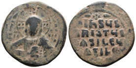 (Bronze, 14.62g 31mm)

BYZANTINE EMPIRE. Temp. Constantine VIII-Basil II. Circa 1020-1028. Æ follis