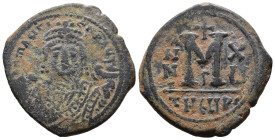 (Bronze, 11.01g 28mm)

BYZANTINE EMPIRE Maurice Tiberius (582-602 AD) Constantinople