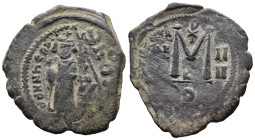 (Bronze, 10.70g 31mm)

BYZANTINE EMPIRE. Heraklios, 610-641 AD. Æ Follis