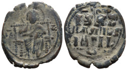 (Bronze, 8.50g 33mm)

Byzantine. Anonymous (attributed to Constantine IX), c. 1042-1055. AE Follis Constantinople.