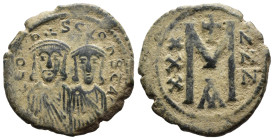 (Bronze, 5.80g 23mm)

BYZANTINE EMPIRE…...Leo V the Armenian, with Constantine, (813-820 AD) Constantinople